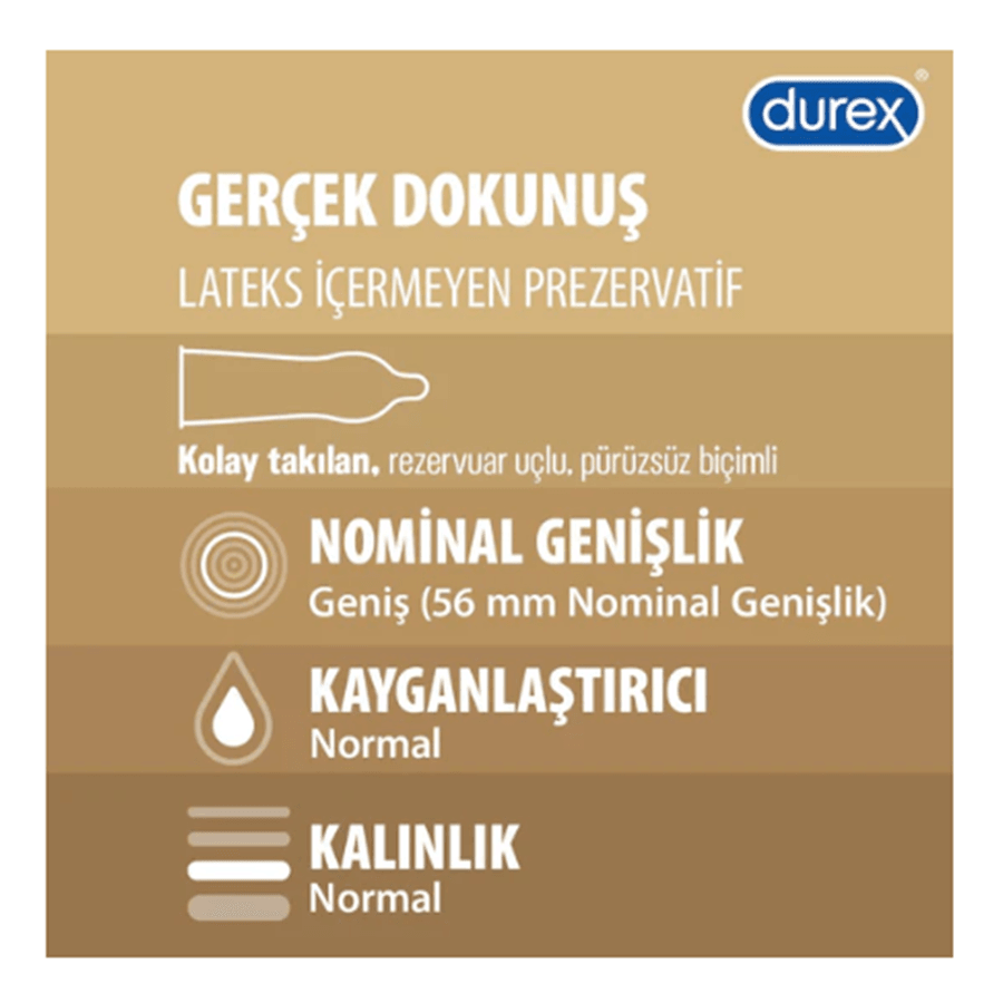 Durex Gerçek Dokunuş Prezervatif 10 Adet