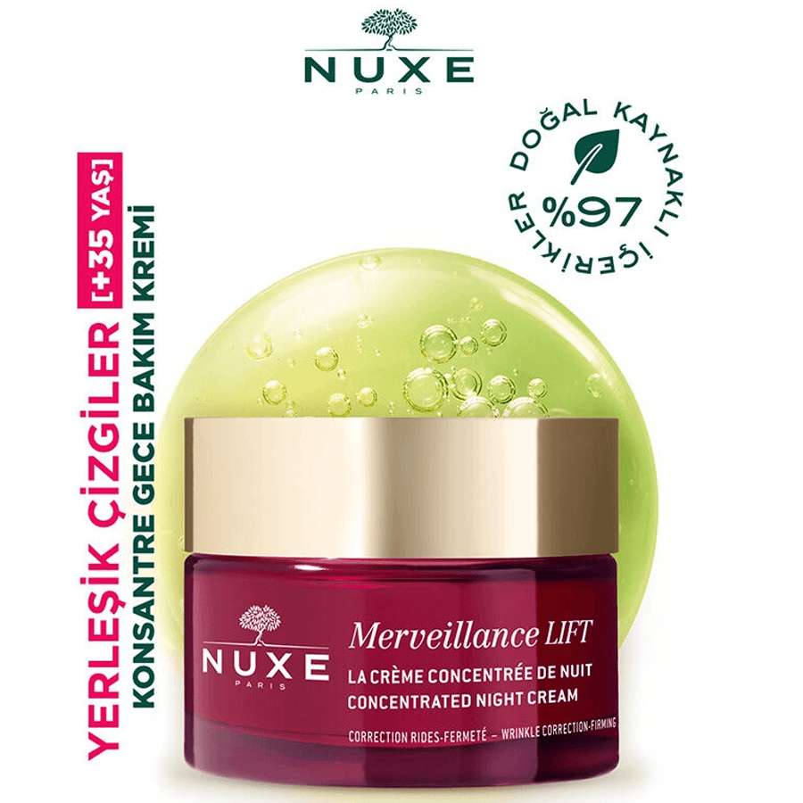 Nuxe Merveillance Lift Firming Night Cream 50ml-Sıkılaştırıcı Gece Bakım Kremi