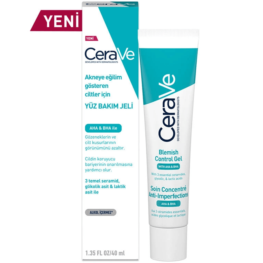 CeraVe Akneye Eğilim Gösteren Ciltler için Yüz Bakım Jeli 40ml-Yağlı Ciltler