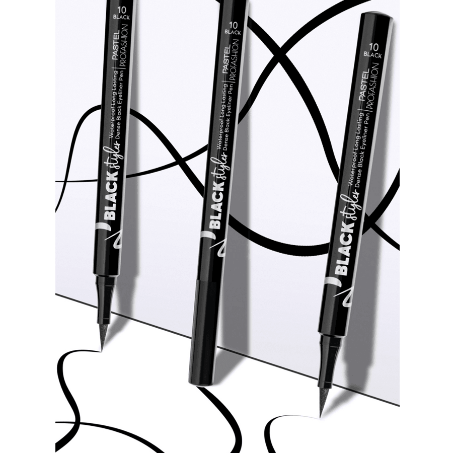 Pastel Black Styler Waterproof Eyeliner Pen-Eyeliner Kalemi 10 Black