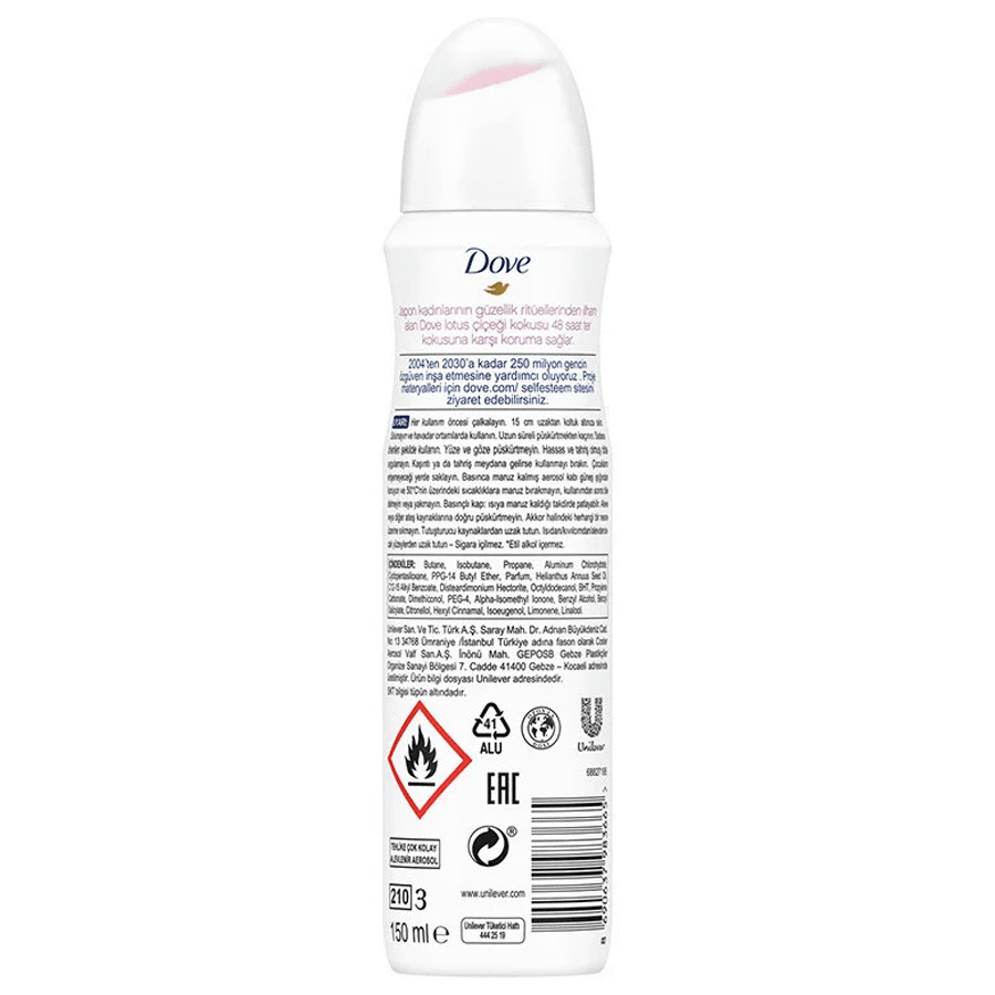 Dove Deodorant Dogma Lotus 150ml-Ter Kokusu