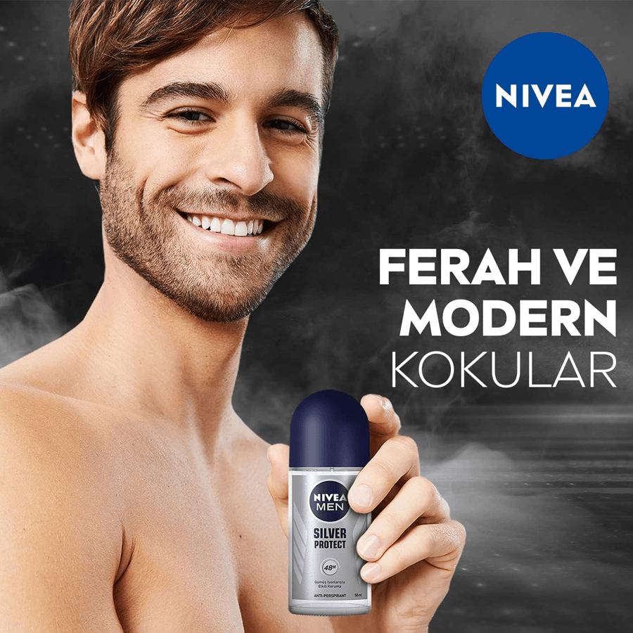 Nivea Men Silver Protect Roll-On 50ml-Etkili Koruma