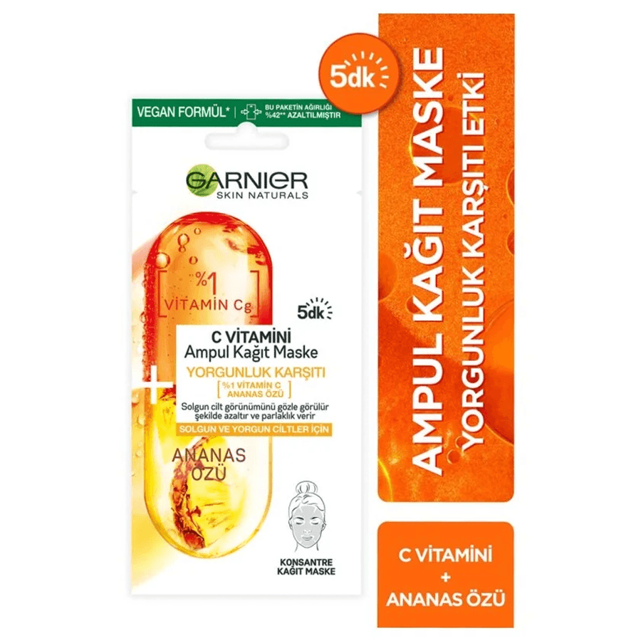 Garnier C Vitamini Ampul Kağıt Maske 1x15gr