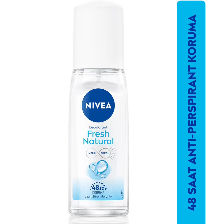 Nivea Fresh Natural Pump Sprey 75ml-Uzun Süre Ferahlık