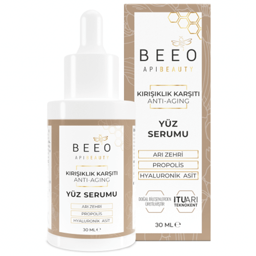 Beeo Anti-Aging Arı Zehirli Propolisli Arı Sütlü Kırışıklık Karşıtı Yüz Bakım Serumu 30ml