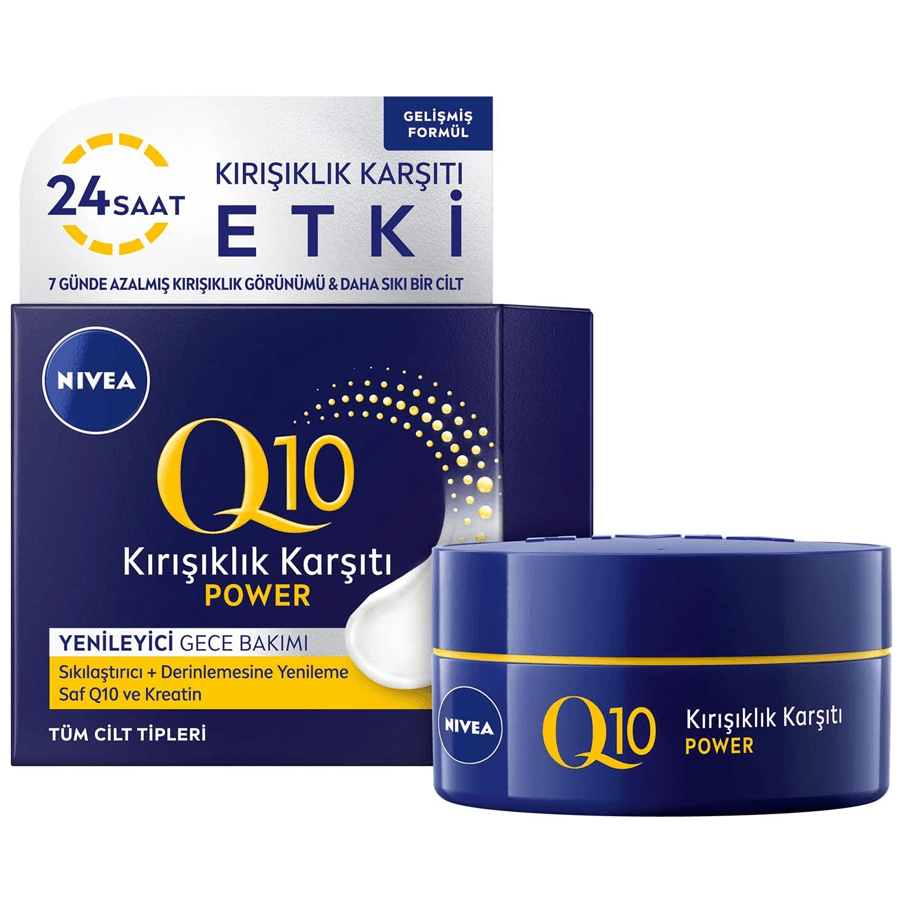 Nivea Q10 Power Kırışık Karşıtı Gece Yüz Bakım Kremi 50ml