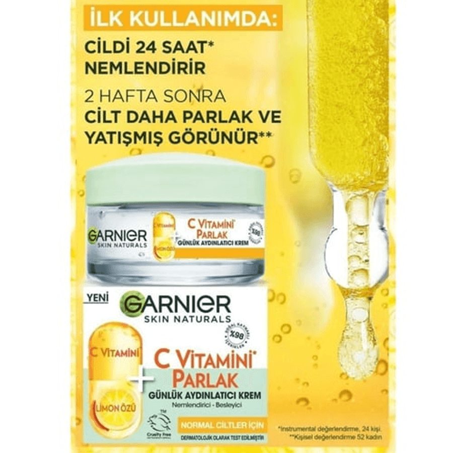 Garnier C Vitamini Parlak Günlük Nemlendirici Krem 50ml