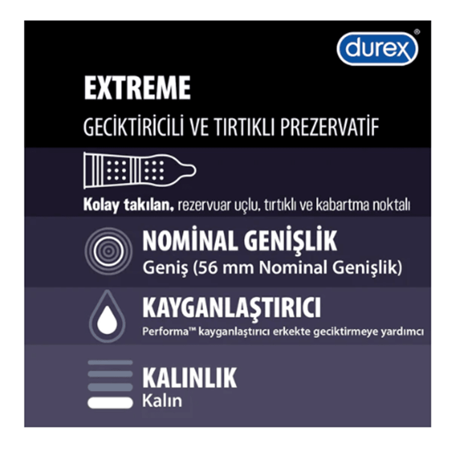 Durex Extreme Prezervatif 10 Adet