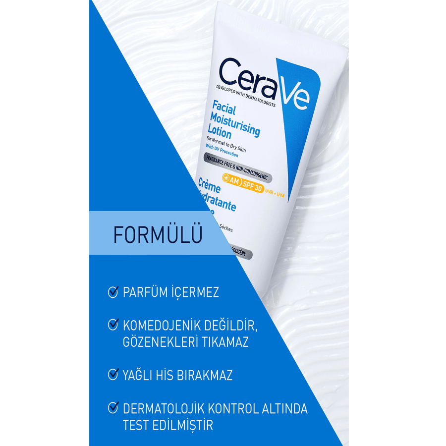 CeraVe SPF30 Nemlendirici Yüz Kremi 52ml-Güneş Koruyucu