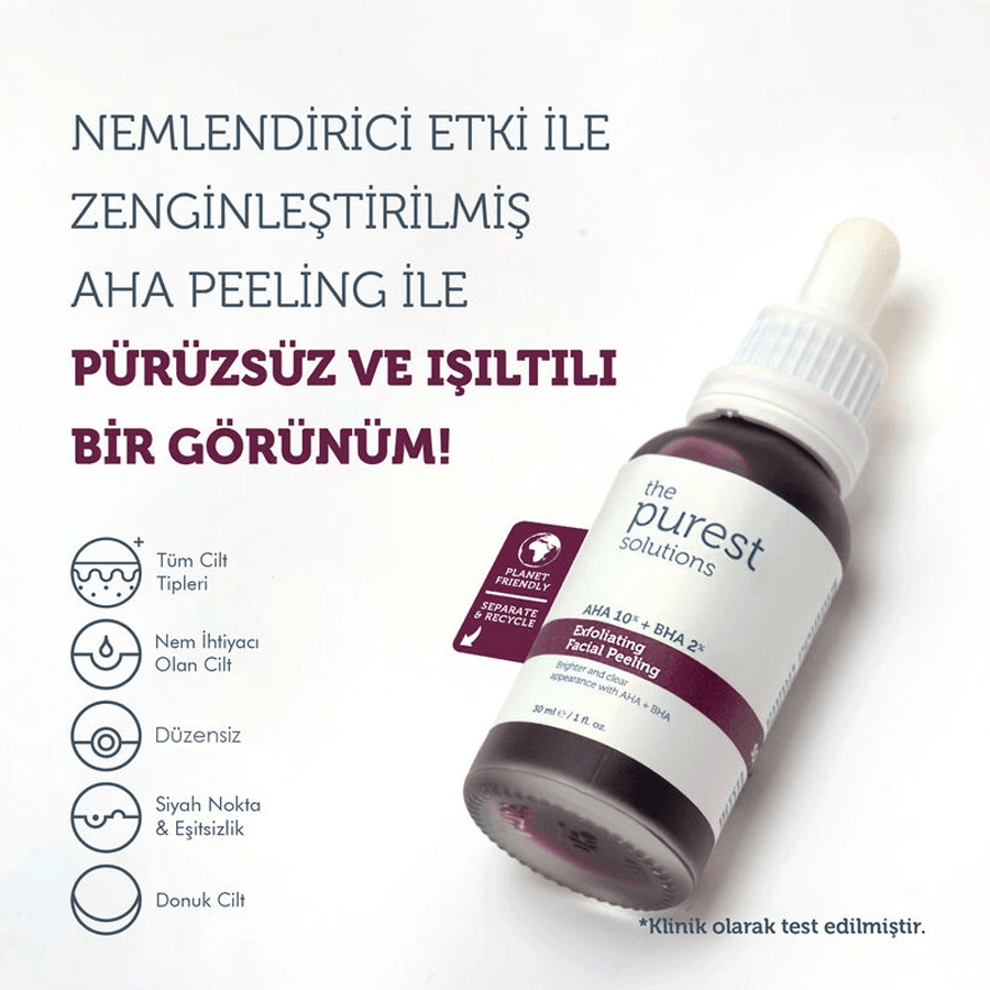 The Purest Solutions Exfoliating Facial Peeling 30ml-Kırmızı Peeling Serumu