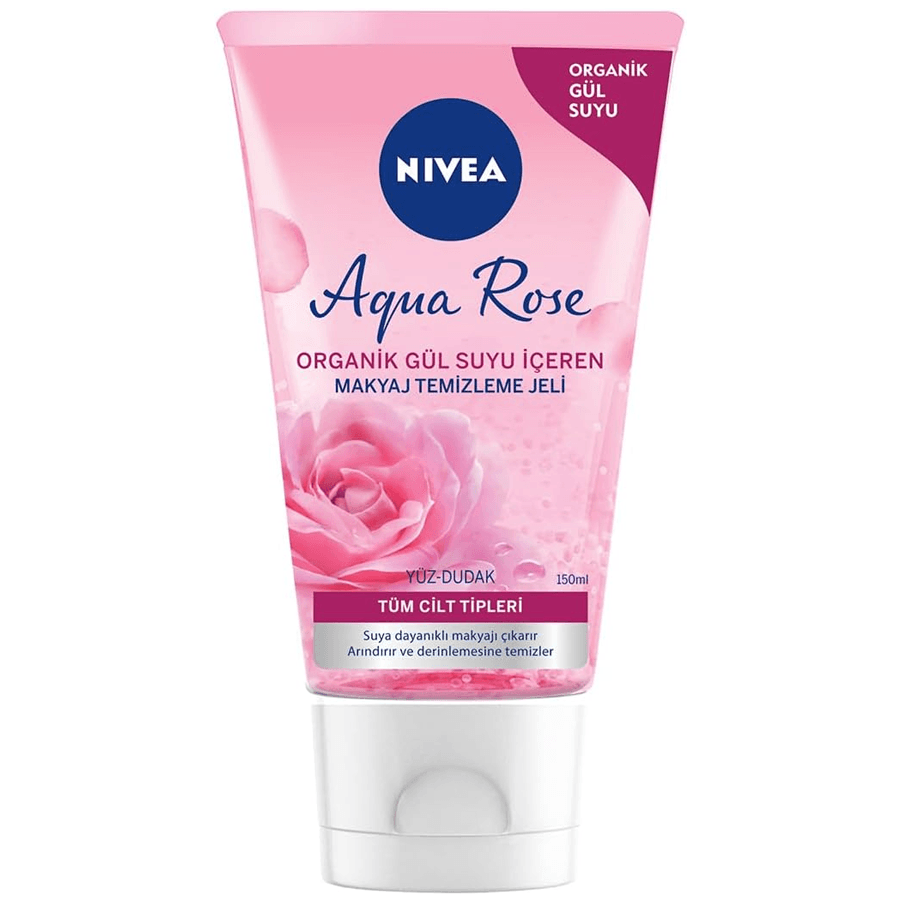 Nivea Aqua Rose Makyaj Temizleme Jeli 150ml-Yüz ve Dudak