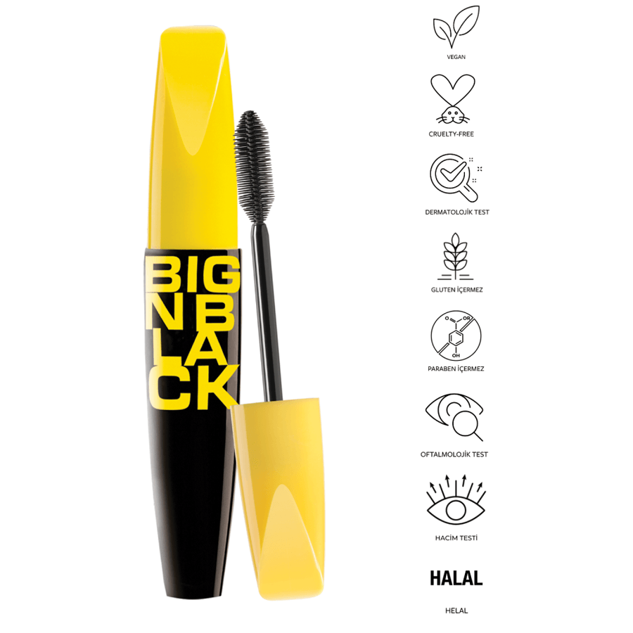 Pastel Big N Black Mascara-Siyah Maskara