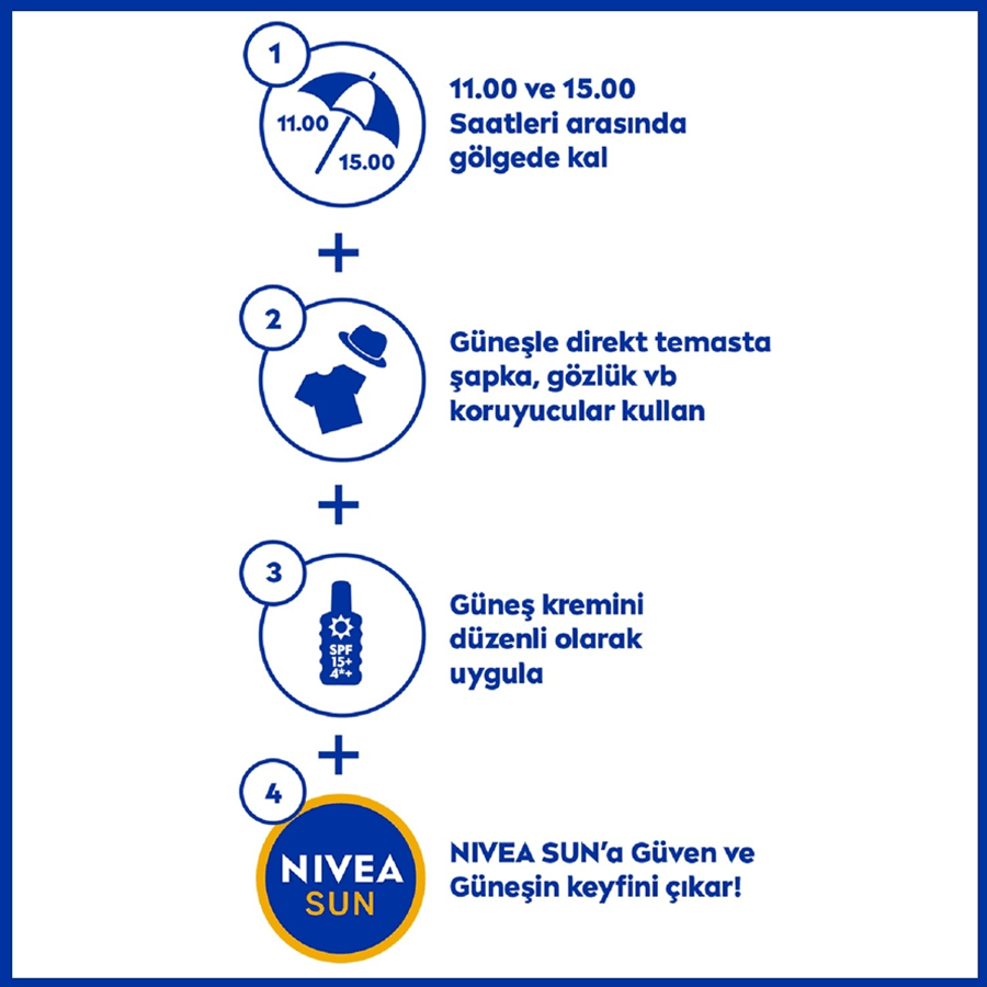 Nivea Sun Koruma ve Nem Güneş Losyonu 200ml-Suya Dayanıklı