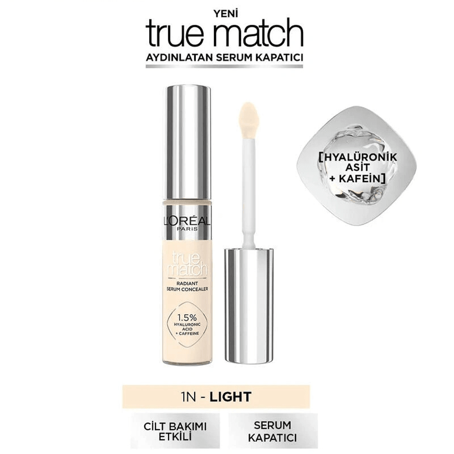 Loreal Paris True Match Radiant Serum Concealer 1N 11ml-Kapatıcı