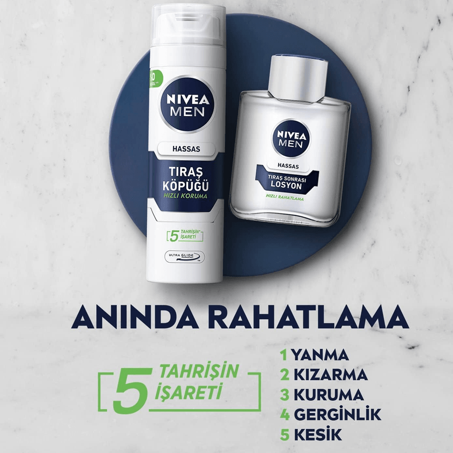 Nivea Men Hassas Tıraş Sonrası Losyon 100ml-Yatıştırıcı