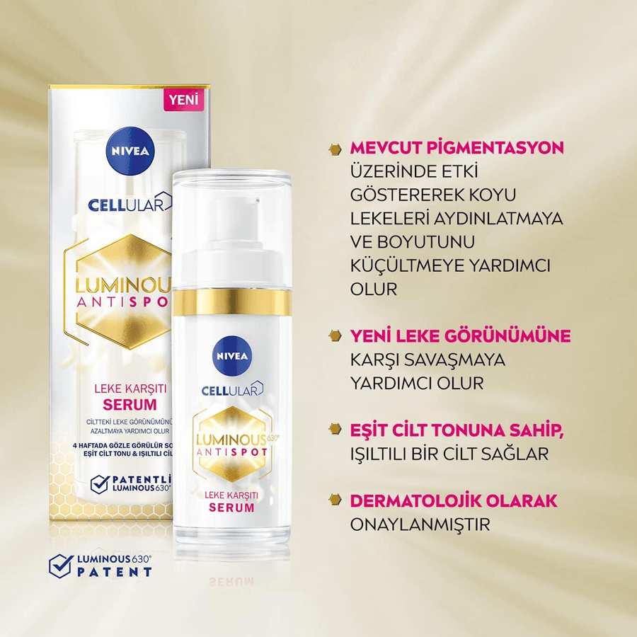 Nivea Luminous630 Leke Karşıtı Serum 30ml-Işıltı Cilt