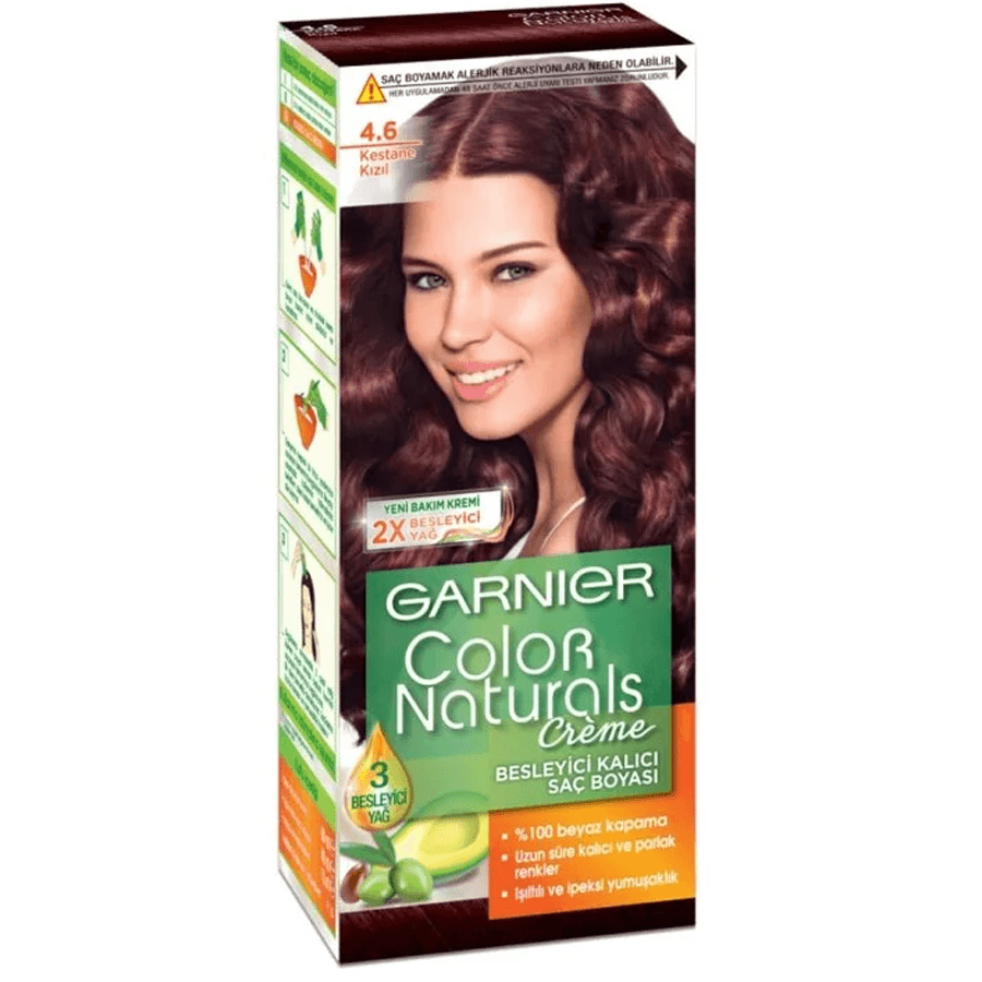 Garnier Color Naturals Creme 4.6 Kestane Kızıl-Saç Boyası