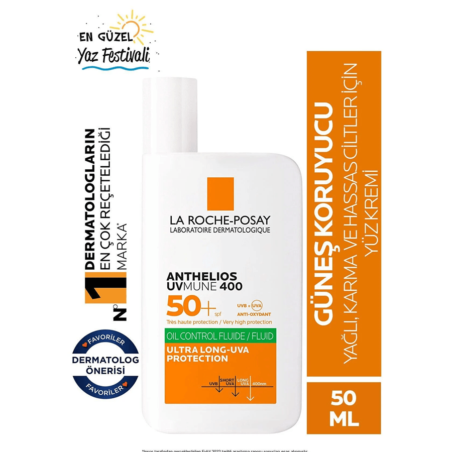 La Roche Posay Anthelios Oil Control Fluid 50ml-Yüz Güneş Kremi