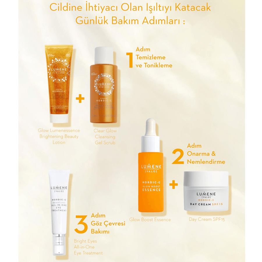 Lumene Glow Boost Essence 30ml-Vitamin C Aydınlatıcı Serum