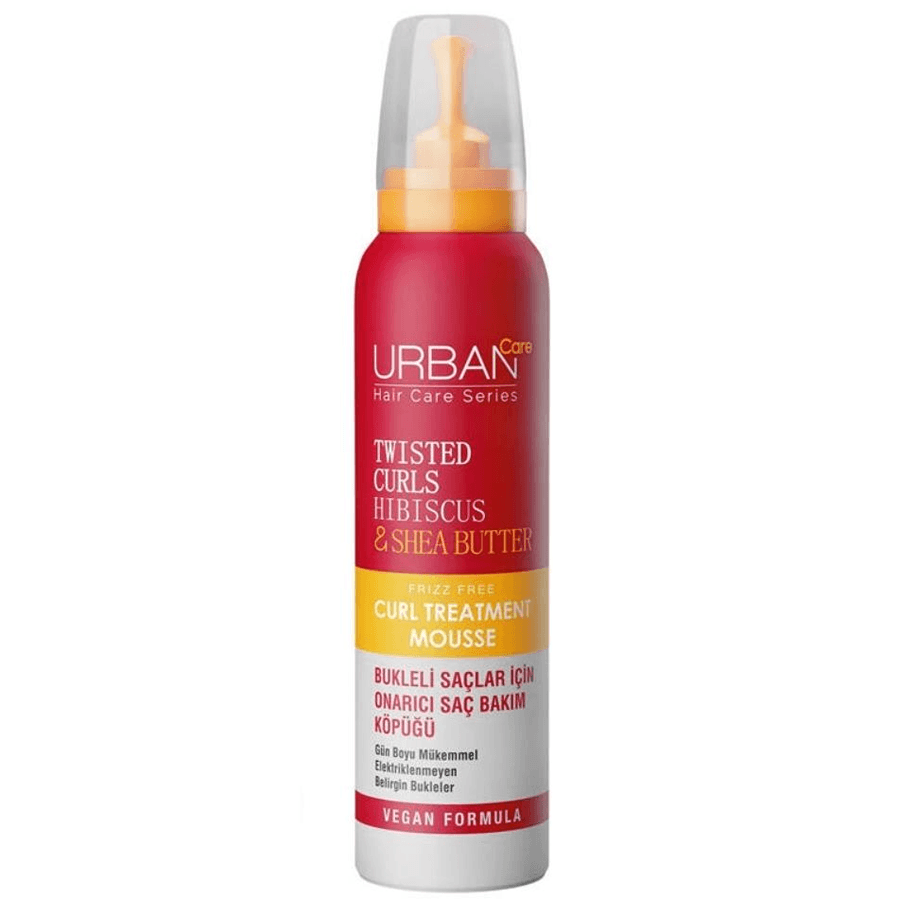 Urban Care Twisted Curls Hibiscus & Shea Butter 150ml-Bukle Belirginleştirici Onarıcı Saç Bakım Köpüğü