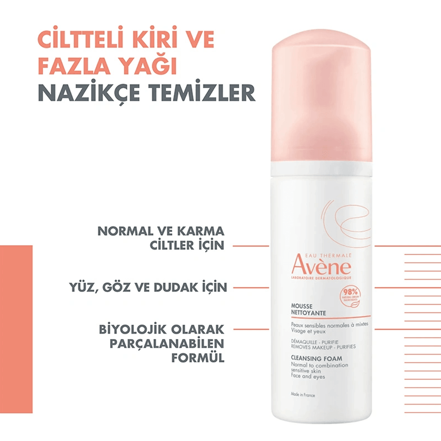 Avene Mousse Nettoyante 150ml-Cilt Temizleyici Köpük