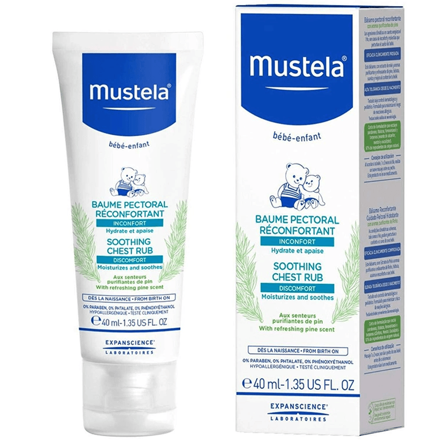 Mustela Soothing Chest Rub 40ml-Rahatlatıcı Göğüs Balsamı