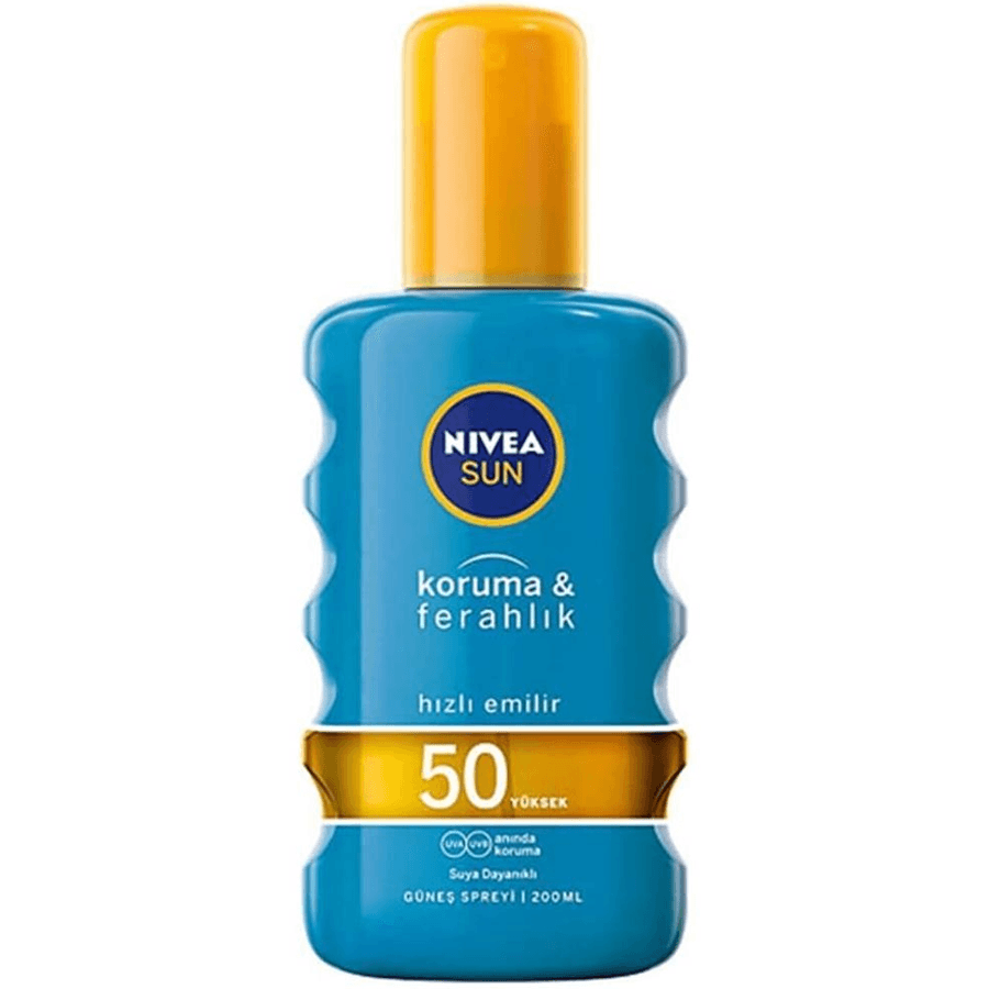 Nivea Sun Koruma & Ferahlık Güneş Spreyi Gkf 50 200ml-Güneş Kremi