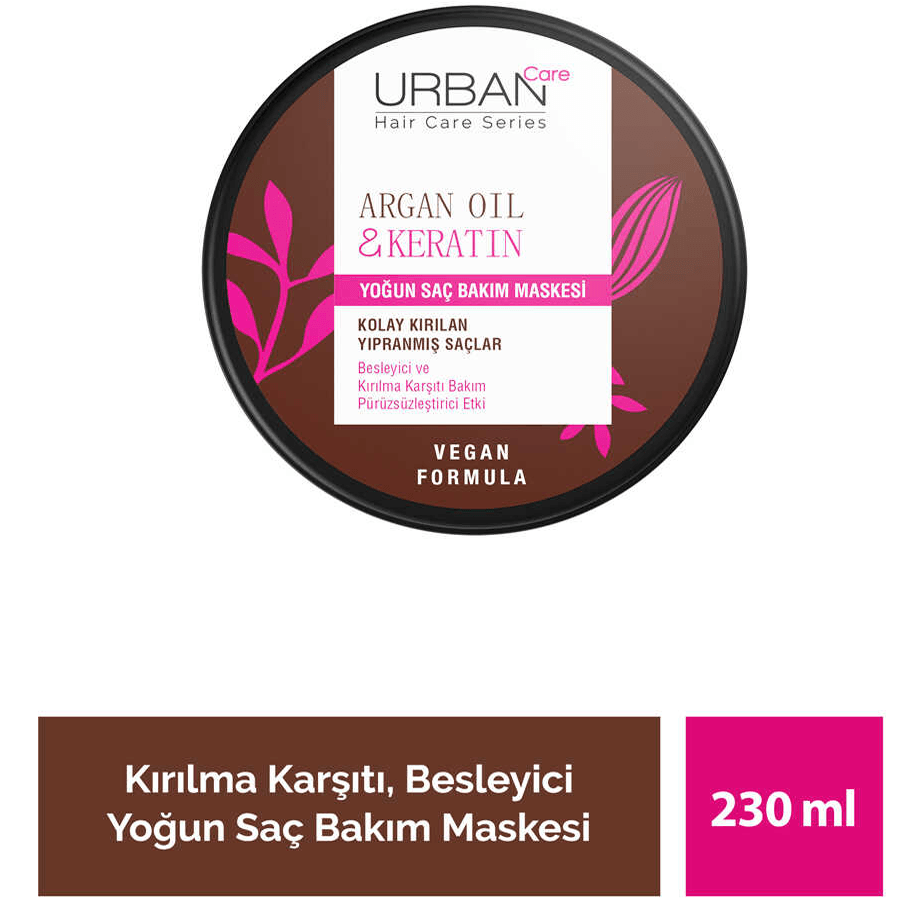 Urban Care Argan Oil & Keratin Yoğun Saç Bakım Maskesi 230ml