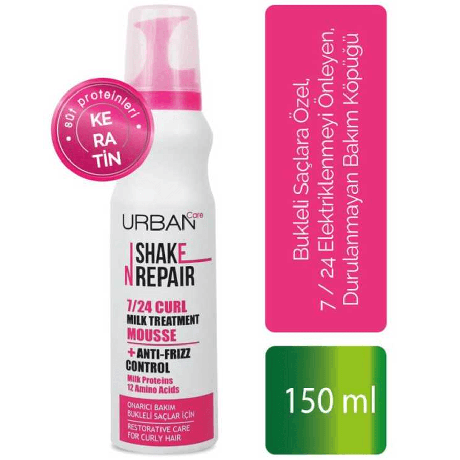 Urban Care Shake N Repair 7/24 Curl Milk Treatment 150ml-Saç Bakım Köpüğü 