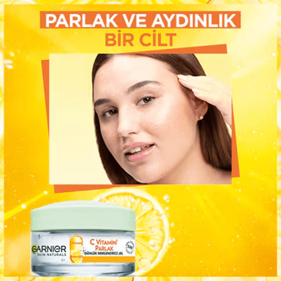 Garnier C Vitamini Parlak Günlük Nemlendirici Jel 50ml-Normal Cilt