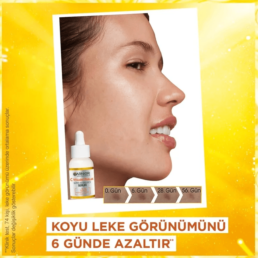 Garnier C Vitamini Parlak Süper Aydınlatıcı Serum 30ml-Koyu Leke