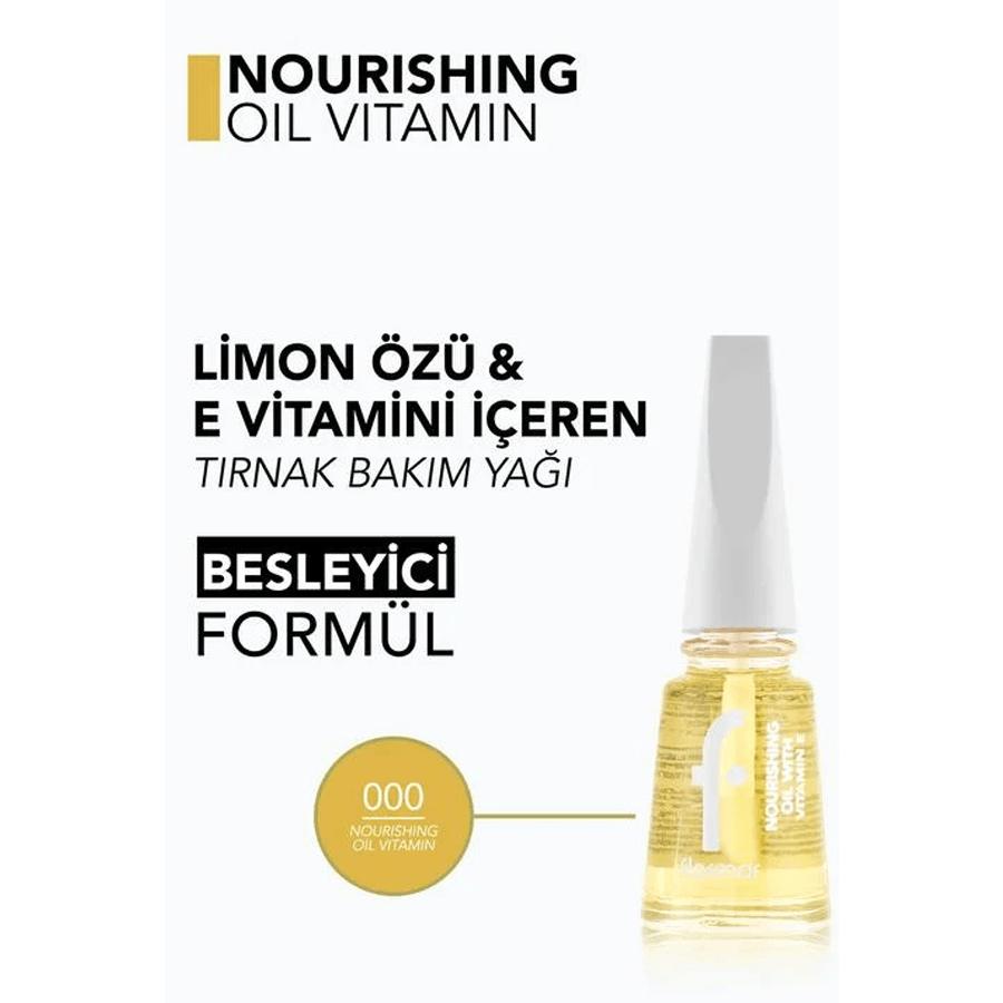 Flormar Nourishing Oil Vitamin E İçeren Tırnak Bakım Yağı 11ml