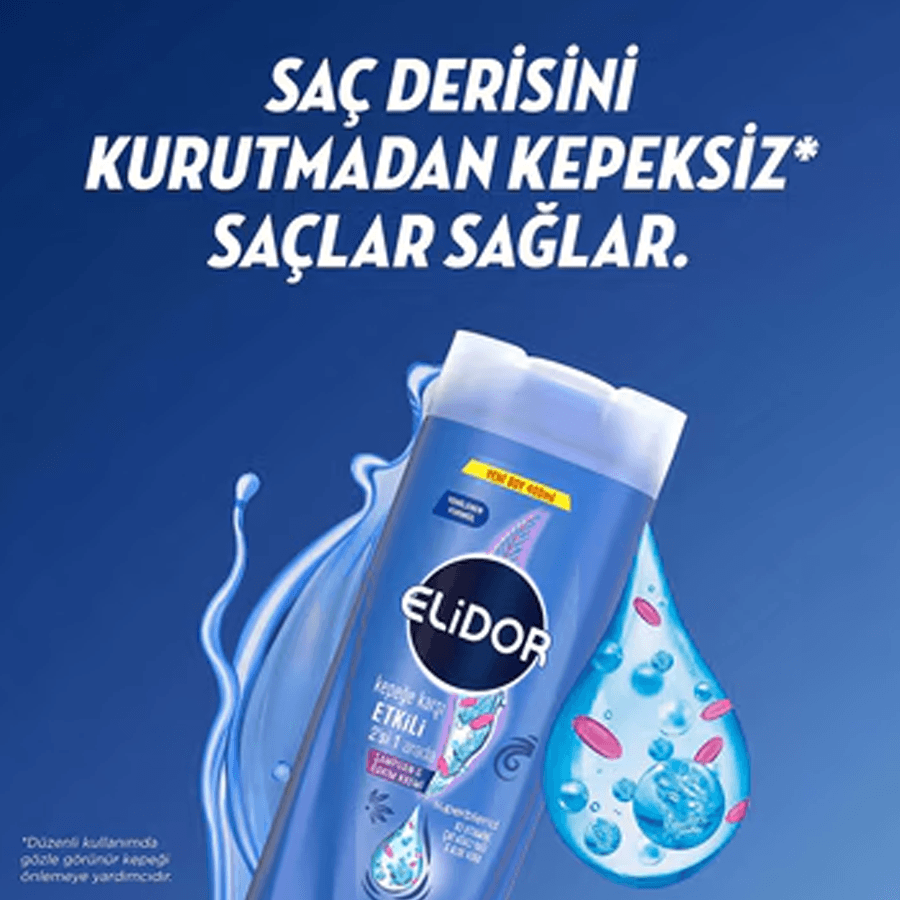 Elidor Superblend Kepeğe Karşı Etkili 2'si 1 Arada Şampuan ve Bakım Kremi 400ml