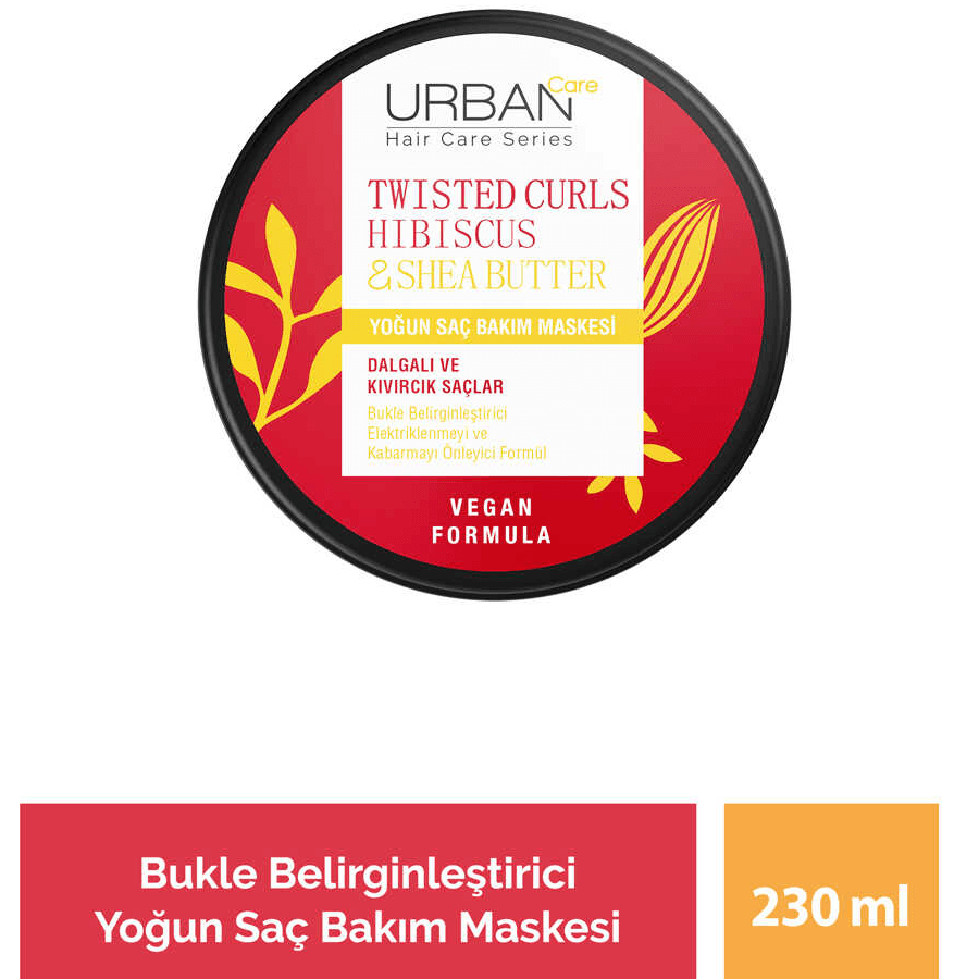 Urban Care Twisted Curls Hibiscus & Shea Butter 230ml-Saç Maskesi