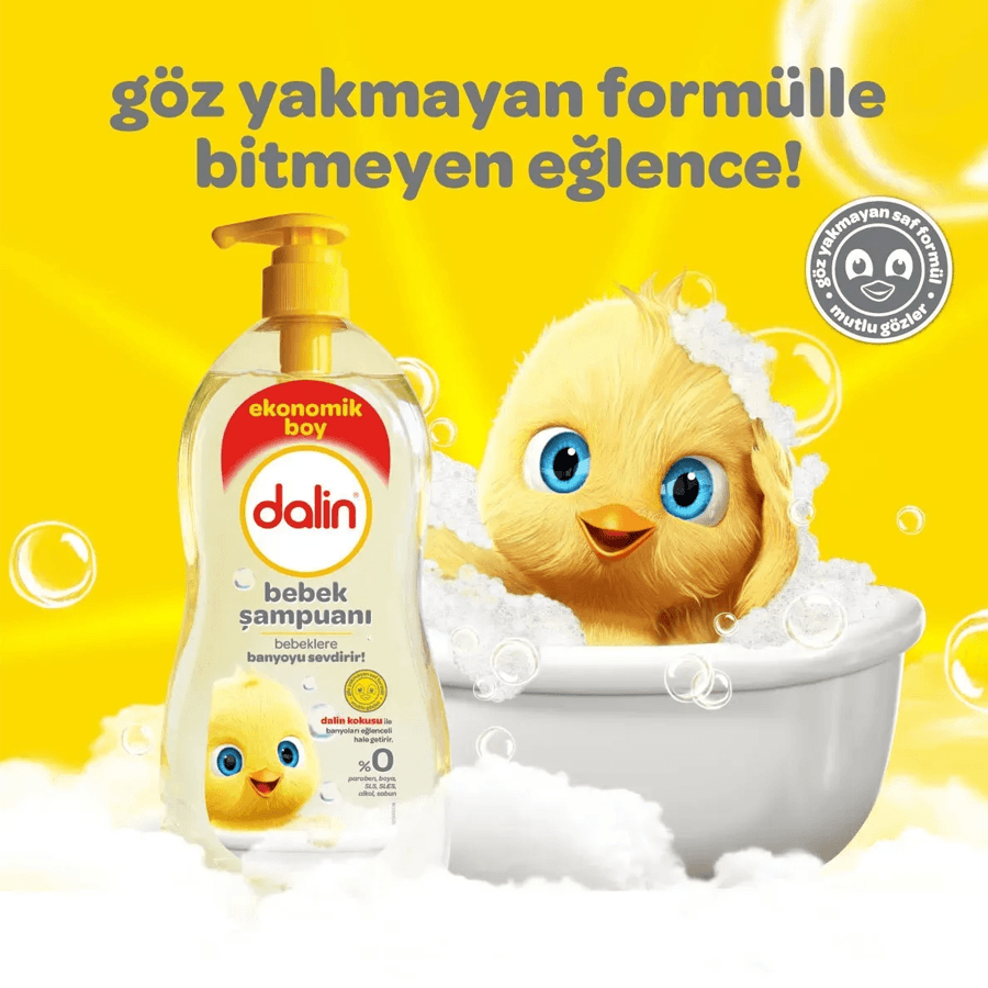 Dalin Bebek Şampuanı 900ml-Göz Yakmayan Şampuan