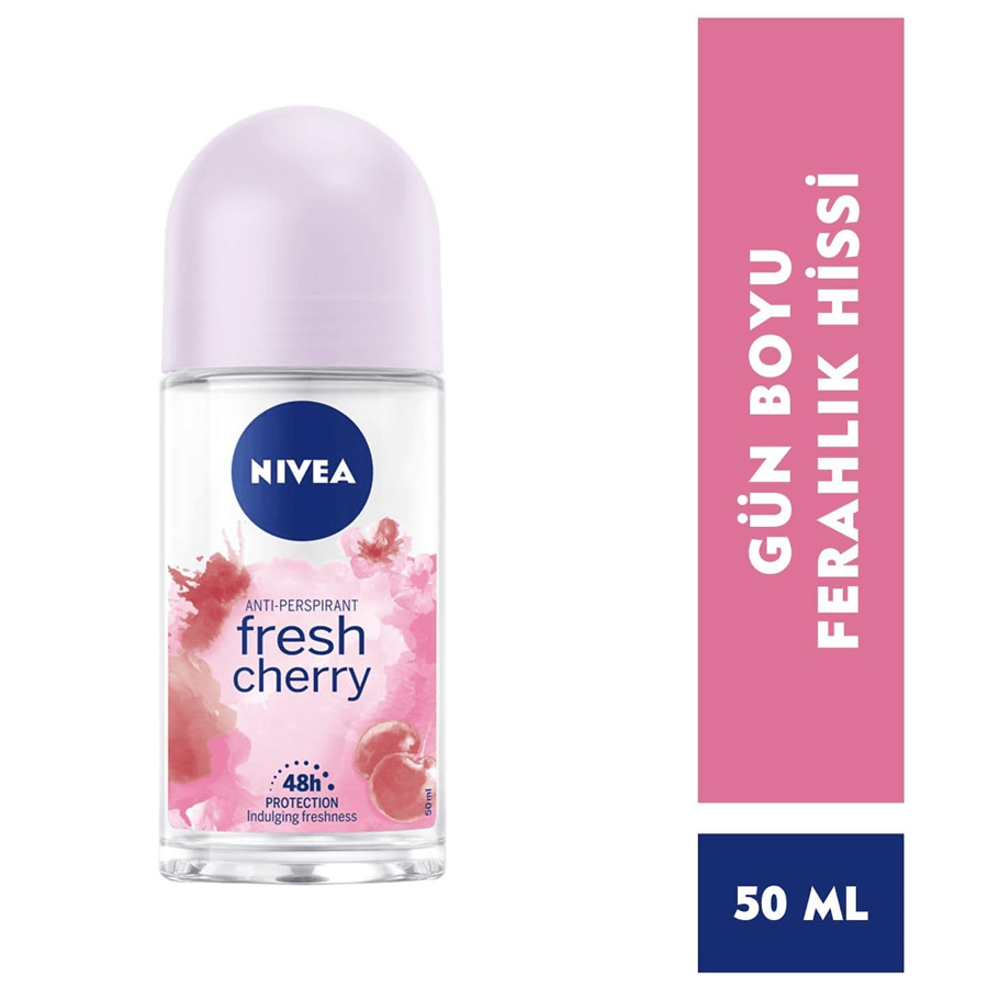 Nivea Fresh Cherry Roll-On 50ml-Uzun Süreli Ferahlık