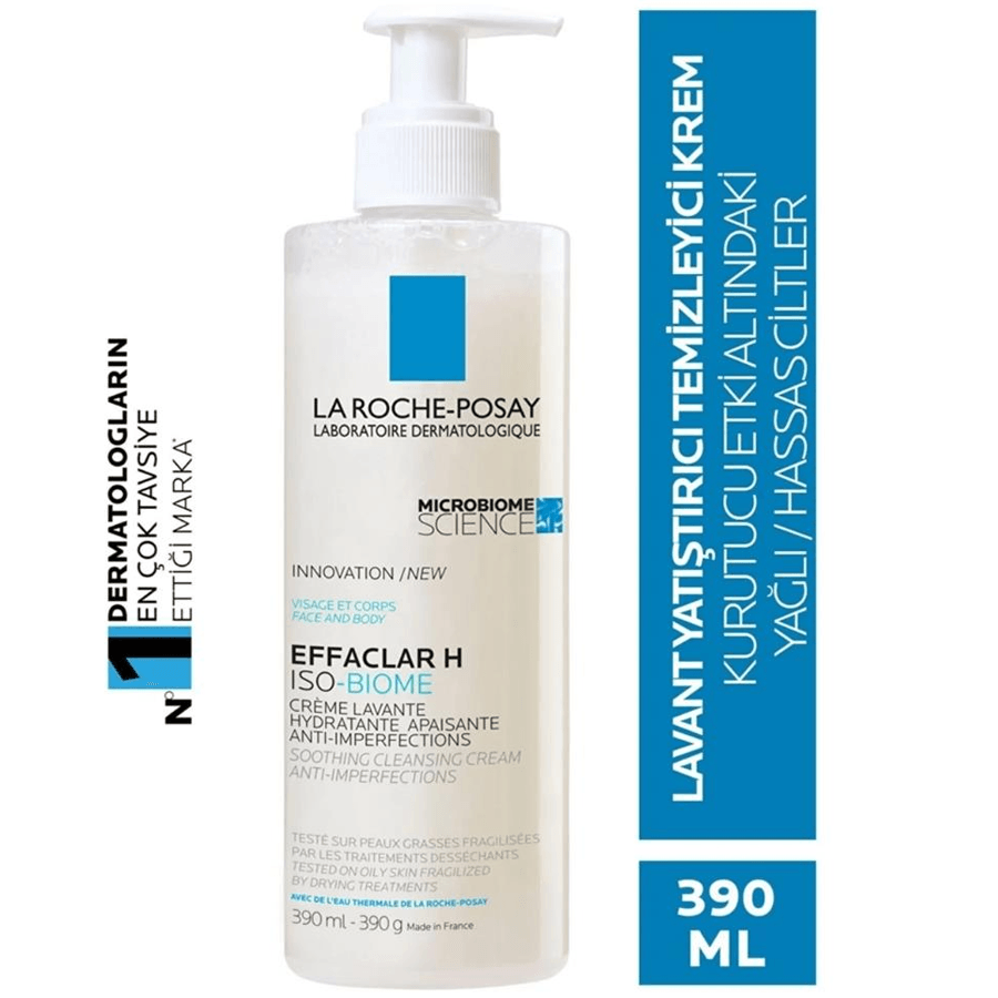 La Roche Posay Effaclar H-Iso Biome Lavant 390ml-Temizleyici Krem