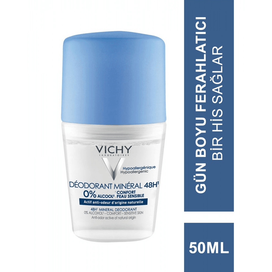 Vichy Mineral Roll-On Deodorant 50ml-48 Saat Etkili Deodorant