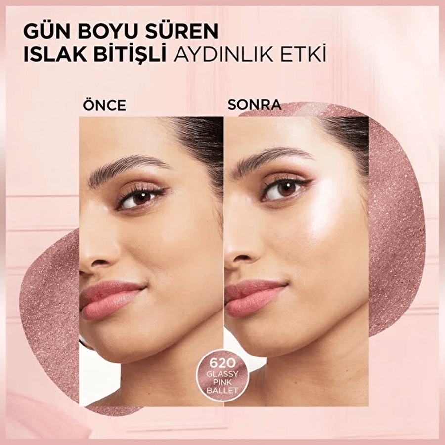 Loreal Paris Lumi Glass Islak Bitişli Stick Aydınlatıcı - 620 Glassy Pink Ballet