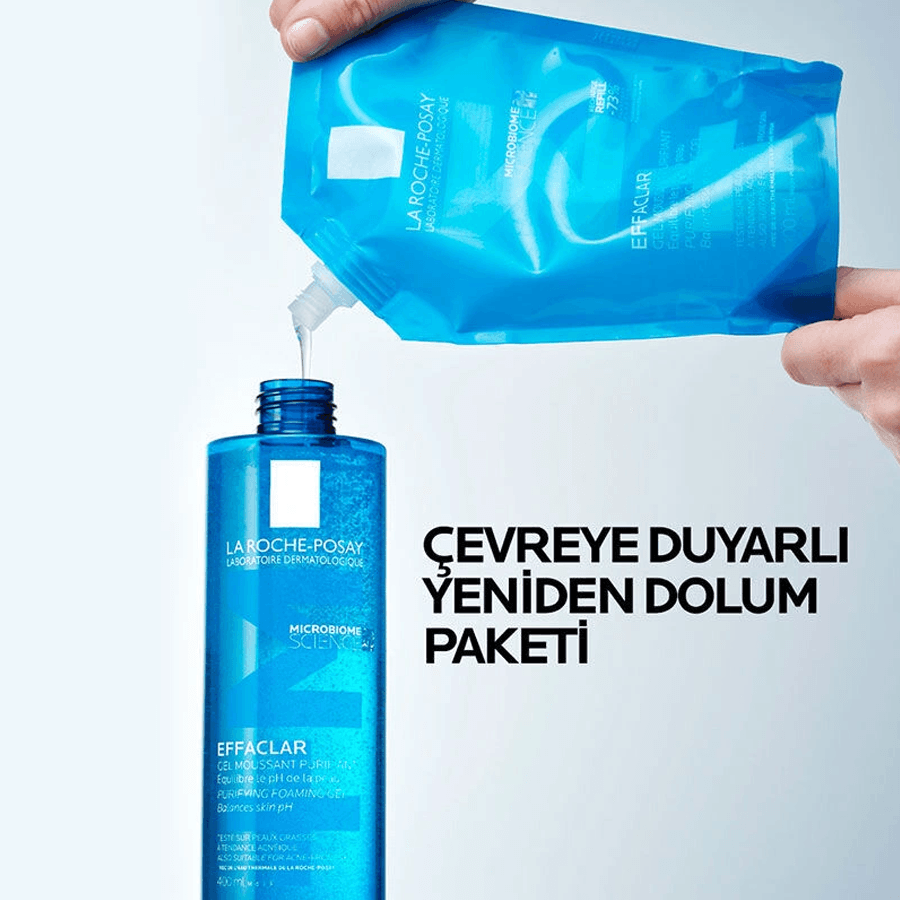 La Roche Posay Effaclar Temizleme Jeli Yeniden Dolum Paketi 400ml-Refill