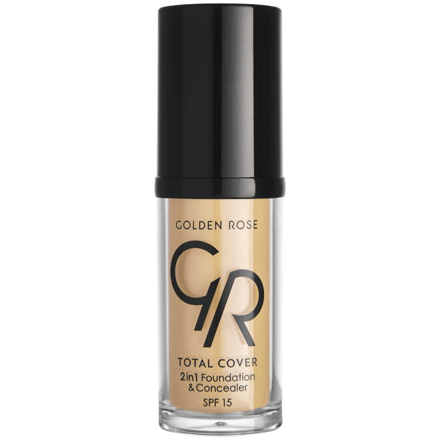 Golden Rose Total Cover 2in1 Foundation & Concealer 30ml-Fondöten ve Kapatıcı