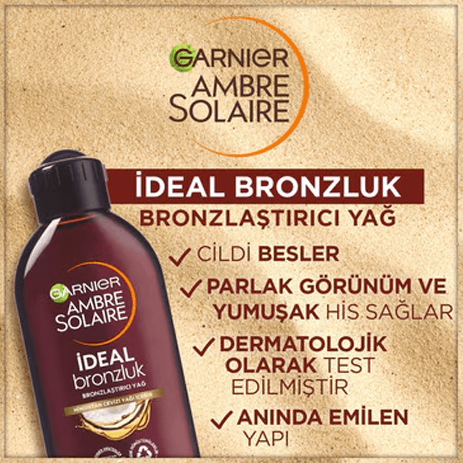 Garnier Ambre Solaire İdeal Bronzluk Bronzlaştırıcı Yağ 200ml 