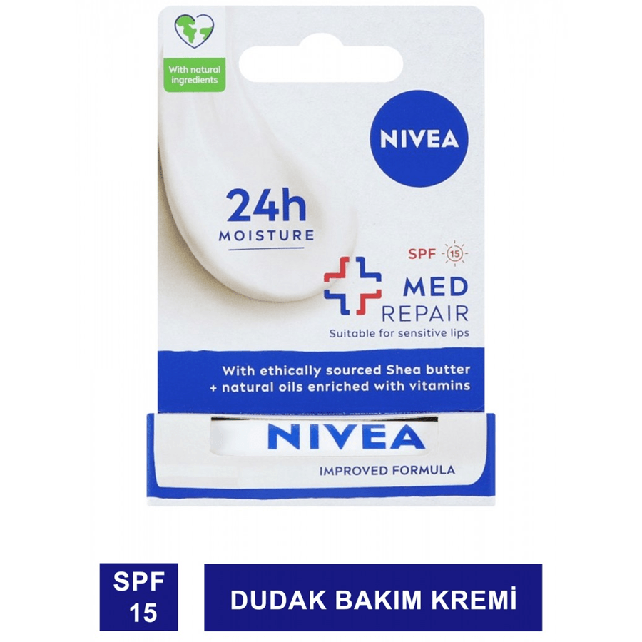 Nivea Med Repair Spf 15 Dudak Bakım Kremi 4.80gr