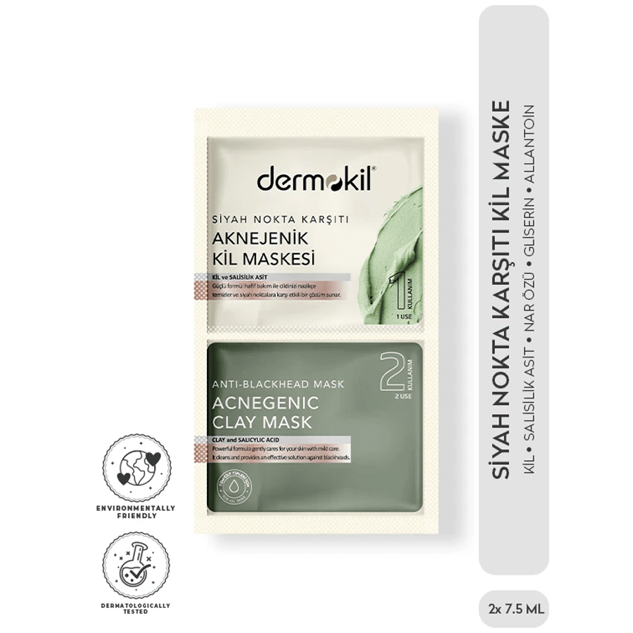 Dermokil Siyah Nokta Karşıtı Aknejenik Kil Maskesi 7.5ml