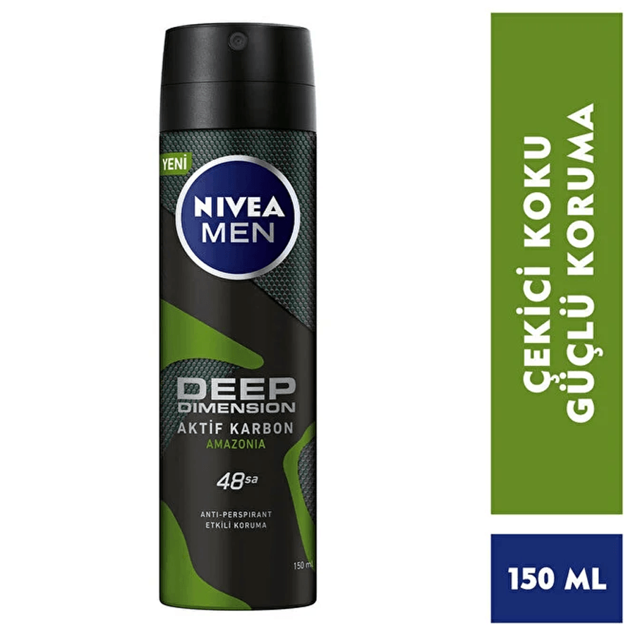 Nivea Men Deep Dimension Amazonia 150ml - Aktif Karbon