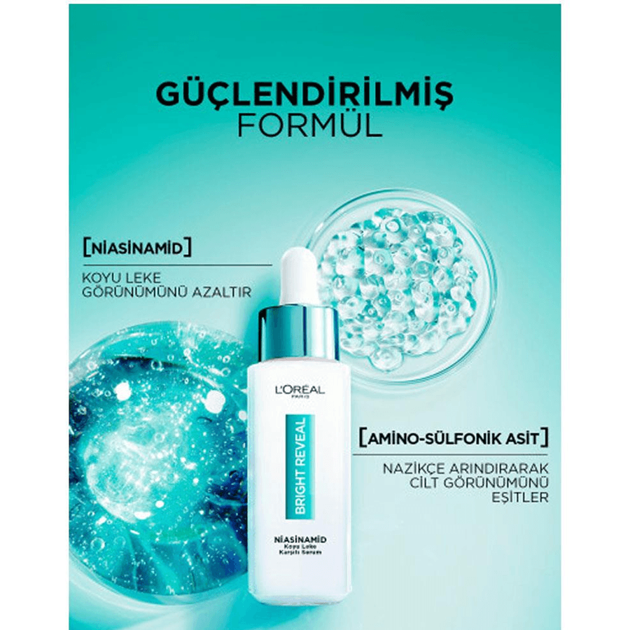 Loreal Paris Bright Reveal Niasinamid Koyu Leke Karşıtı Serum 30ml