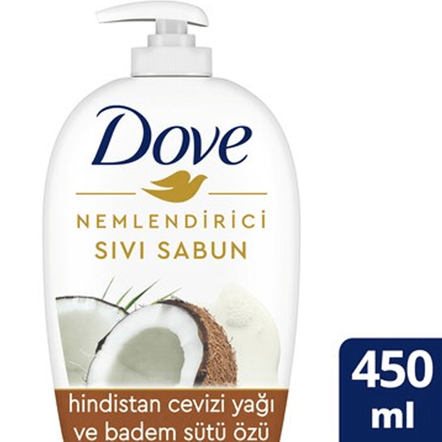 Dove Nemlendirici Sıvı Sabun HindistanCevizi Yağı Badem Sütü 450ml