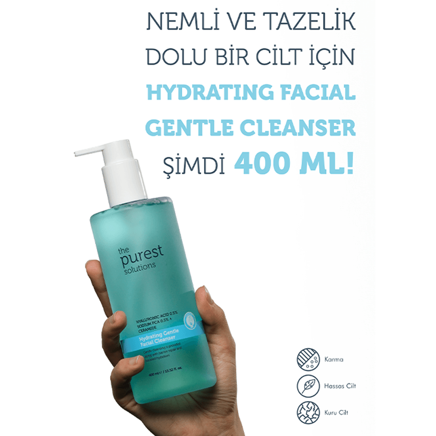 The Purest Solutions Hydrating Gentle Facial Cleanser 400ml - Yüz Temizleme Jeli