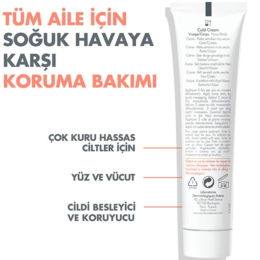 Avene Cold Cream 40ml-Kuru Ciltler İçin Nemlendirici