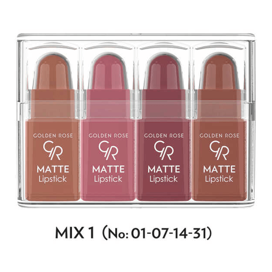 Golden Rose Mini Matte Lipstick Mix 1
